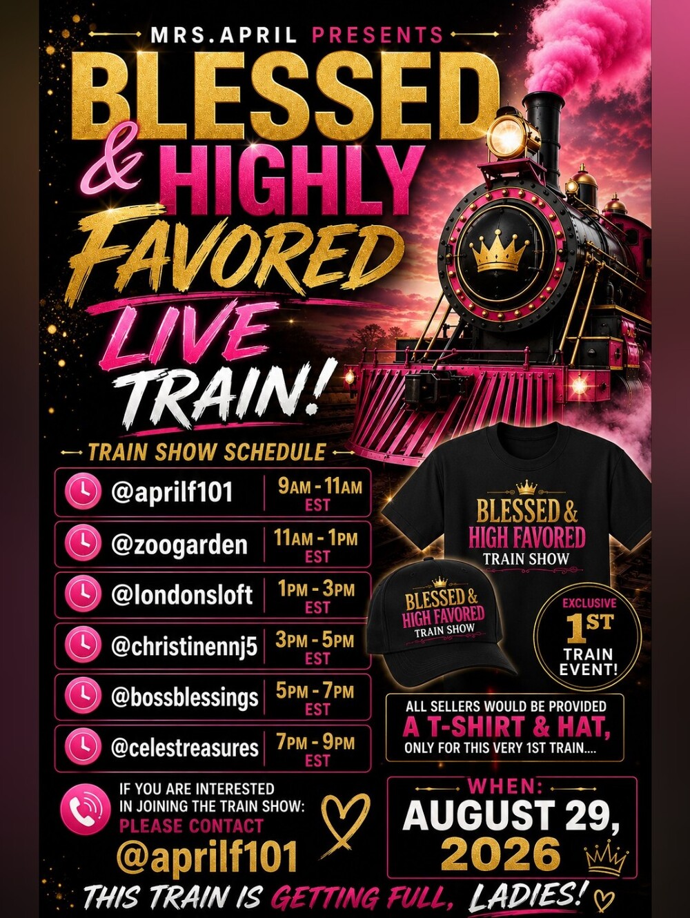 Blessed & Highly Favored LIVE TRAIN